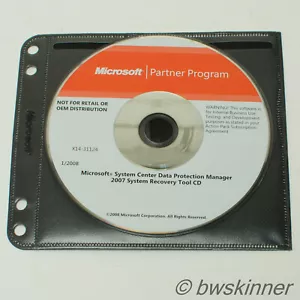 Microsoft System Center Data Protection Manager 2007 strumento di recupero. CD originale. - Foto 1 di 1