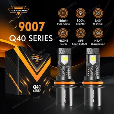 For 2003-2012 International Truck 4300 4400 LED Headlight Bulbs Kit White 9007 - Image 1 of 4