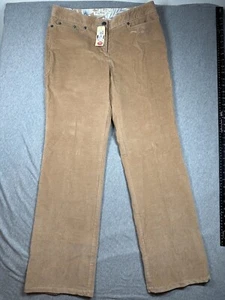 Pantaloni donna Tommy Bahama velluto a coste taglia 6 nuovi con etichette fondo di magazzino vintage marrone - Foto 1 di 6