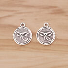 20 x Antique Silver Eye Of Horus Egyptian Pagan Wiccan Symbol Charms Pendants