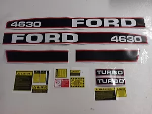 Aufkleber Set mit Vorsichtsetiketten für Ford New Holland 4630 Turbo Traktor - Bild 1 von 1