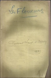 LIBRETTO_LES FLOUEURS / L'EXPOSITION .._PARADE_FERDINAND LANGLE' ET DUPENTY_1839 - Bild 1 von 1