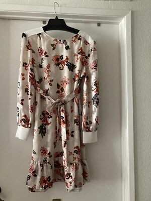 Vestido recto Tory Burch estampado floral seda Burnout talla US 12 Foto 1 de 4