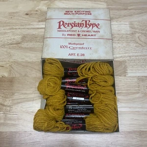 Vintage Coats & Clark Red Heart Persian Needlepoint & Crewel Yarn-12 Skeins #427 - Picture 1 of 4