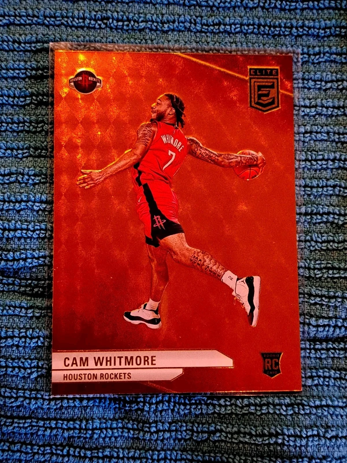 2023-24 Donruss Elite CAM WHITMORE Orange Parallel Rookie RC #226 Rockets SP