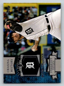 2013 Topps Mini Chasing History #MCH47 Justin Verlander (ref 203834) - Picture 1 of 2