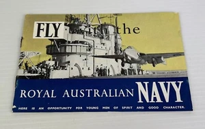 50’s Historical Australian Navy Recruitment booklet Fly Royal Warship, Aviation - Picture 1 of 18
