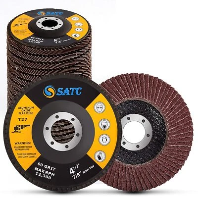 20x Flap Disc 4.5" 4-1/2 40 60 80 120 Grit Grinder Sanding Grinding Wheels 115mm - Image 1 of 4