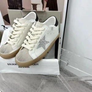 Golden Goose Mujer Cuero Retro Informal Zapatos Planos Zapatos con Cordones - Imagen 1 de 16