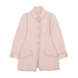 Abrigo Mujer CHANEL COCO Mark Tweed Rosa 【A】 - Imagen 1 de 7