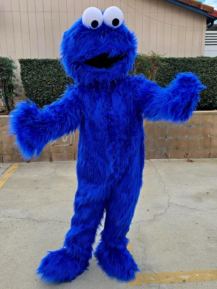 LISTO PARA ENVIAR Disfraz de Monstruo Galleta Azul Mascota Foto 1 de 1