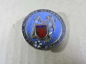 86U Vintage Strawberry Paris H 631 Badge Ecole Militaire Preparatory d'Autun - Picture 1 of 5