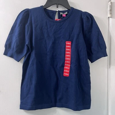 Suéter Vince Camuto Ligero Perla Cierre Botón Manga Corta Para Mujer Talla XS Foto 1 de 4