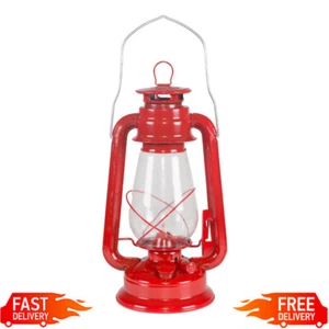 12" Hurricane Lantern Kerosene Camping Lamp Portable Metal Adjustable Wick New - Picture 1 of 7