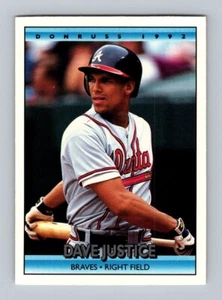1992 Donruss Baseball David Justice #327 - Bild 1 von 3