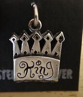 Sterling Silver 22x7mm Says Vegetarian Vegan Charm
