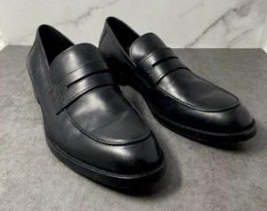 Mocassini Coach Allen veneziani NERI mocassini penny uomo taglia 12 D scarpe eleganti slip - Foto 1 di 8