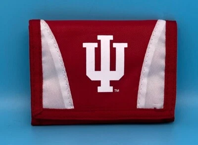 Cartera Universitaria Indiana Hoosiers - Triple Plegable - Rojo/Blanco - Tela (¿Nylon?) Foto 1 de 4