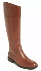 Vince Camuto Kellini Women's Leather Knee High Tall Riding Boots Brown Size 6 - Picture 1 of 4