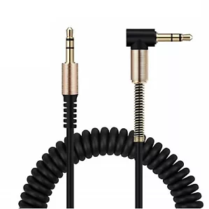 3.5mm Male to M Aux Cable Cord L-Shaped Right Angle Car Audio Headphone Jack Red - Picture 1 of 15