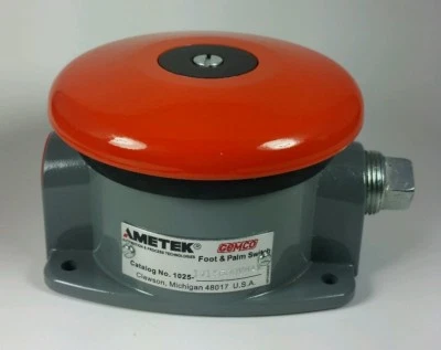 Nuevo Botón Interruptor Eléctrico Ametek Gemco Grande Pie o Mano 600v Foto 1 de 4