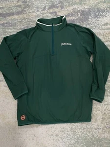 Pullover Jameson Whisky Adulto Hombre Talla M Verde 1/4 Cremallera Elastizado Ropa Activa Golf - Imagen 1 de 8