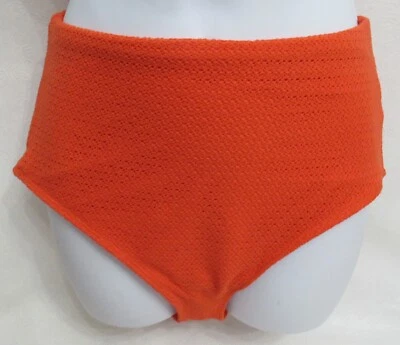 Traje de baño parte inferior Old Navy para mujer ganchillo de alto desperdicio talla S naranja nuevo Foto 1 de 4