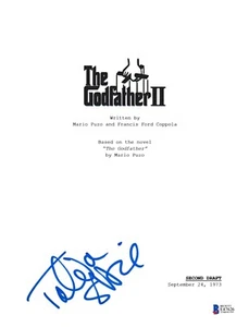 TALIA SHIRE SIGNED THE GODFATHER II SCRIPT BECKETT BAS AUTOGRAPH AUTO COA - Picture 1 of 1