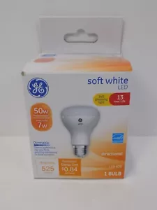 GE 7W Soft White Led R20 Light Dimmable 50W Replacement 525 Lumens Brightness - Picture 1 of 2