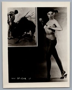 Original Irving Klaw Foto 4"x5" Lili St. Cyr #11 Dessous Burlesque Model - Bild 1 von 2