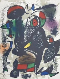 Joan Miró, Lithographie ohne Titel IV, handsignierte Lithographie - Bild 1 von 4