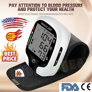 Wrist Blood Pressure Monitor, Rechargeable, 5~7.7 in Wrist Circumference - Picture 1 of 12
