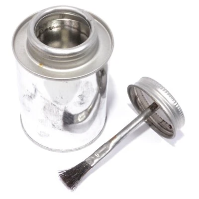 Vestil 8oz Tin Bottle with Brush Lid BTL-MTB-8 (Rusty) (Multiple Quantities) - Image 1 of 4