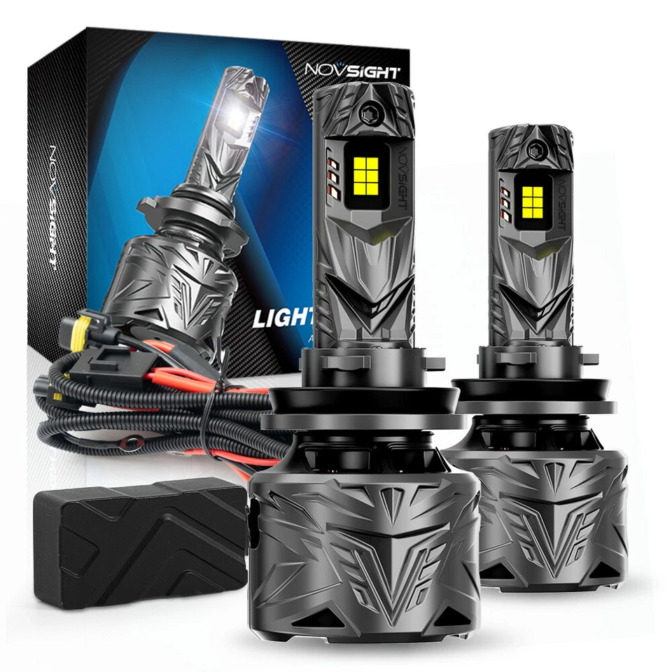 NOVSIGHT H11 H8 H9 LED Headlight Bulbs High Low Beam 80000LM 240W Super Bright - Image 1 of 4