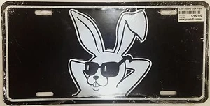 COOL BUNNY IMAGE PRESSED NUMBER LICENSE PLATE TIN DECORATION GIFT #2205 - Picture 1 of 1