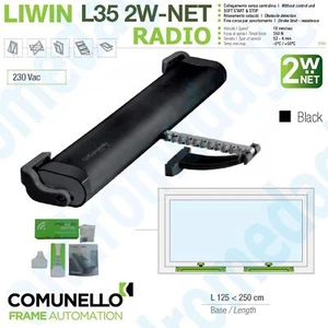 LIWIN 2W-NET RADIO 350N 230V NOIR + R1 CONTROL VERT + SUPPORTS NOIR LUCARNE FR7 - Imagen 1 de 8