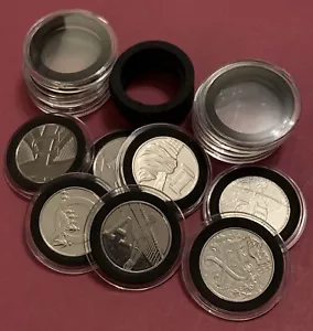 30 mm Klar Halter Kapsel Einsatz Schaum für 10p A bis Z Sammelmünze (KEINE MÜNZE) - Bild 1 von 3