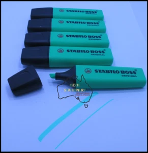 5 x TURQUOISE Stabilo BOSS Highlighters 0072574 - Picture 1 of 3