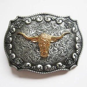 * Western Belt Buckle Skull Stier Longhorn Buffalo Cowboy Gürtelschnalle * 524 - Bild 1 von 1