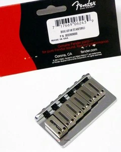 NEW Bridge FENDER USA HARDTAIL 0032909049- chrome guitares "through body" - Picture 1 of 3