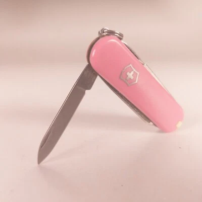 Cherry Blossom Pink Victorinox Swiss Army Classic SD Pocket Knife - Image 1 of 4