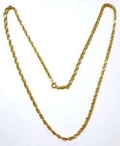 Collana in ORO GIALLO 60CM Modello Corda Americana ORO 18 KT 750% List. 415€ - Imagen 1 de 4