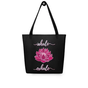 Yoga ~ Meditation ~ Lotus Flower ~ Tote Bag - Picture 1 of 5