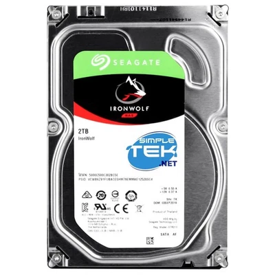 Seagate IronWolf 2TB HDD Hard Disk 3,5 " SATA Nas PC Raid Cmr - Image 1 of 4