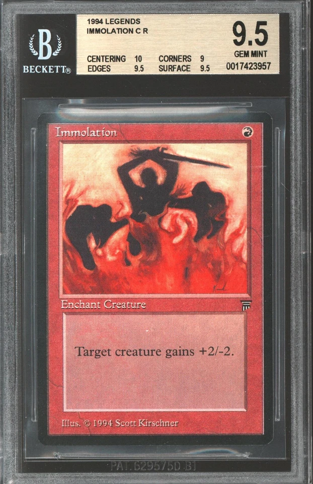 Magic MTG Legends Immolation BGS 9.5 (10, 9, 9.5, 9.5) GEM MINT - Image 1 of 1