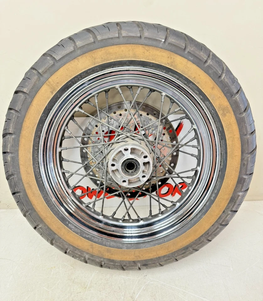 Harley Davidson Softail 1997 16" llanta trasera neumático con radios rotor de freno Foto 1 de 4