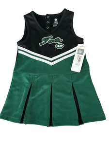 New York Jets NFL Team Apparel Cheerleader Uniform Outfit Dress 4T Toddler Tags - Picture 1 of 3
