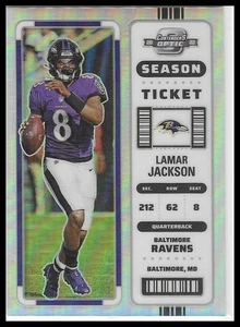 2022 Contenders Optic #5 Lamar Jackson Season Ticket Holo - Bild 1 von 2