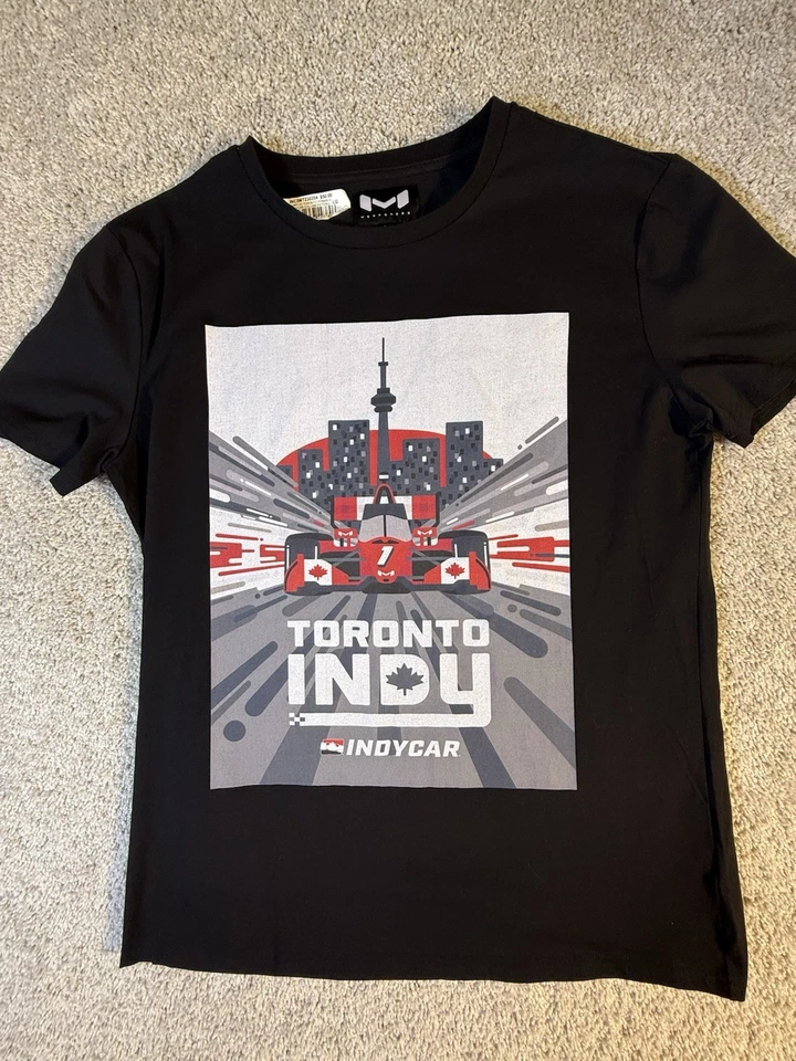 NUEVO CON ETIQUETAS Toronto Canadá 2023 Indy Car Camiseta Camiseta Grande Nueva Street Race Negra Foto 1 de 4