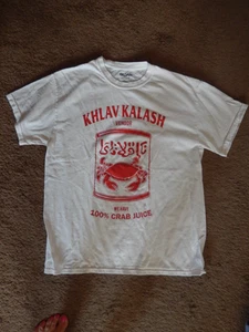 KHLAV KALASH VENDOR T-SHIRT WE HAVE 100% CRAB JUICE SIMPSONS TV SHOW SIZE L - Bild 1 von 6